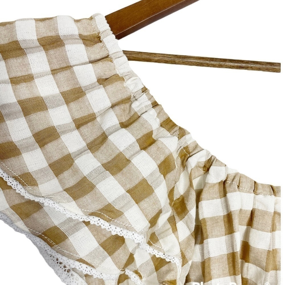 𝅺Matilda Jane Annabelle‎ Plaid Off-Shoulder Blouse - Picture 8 of 10